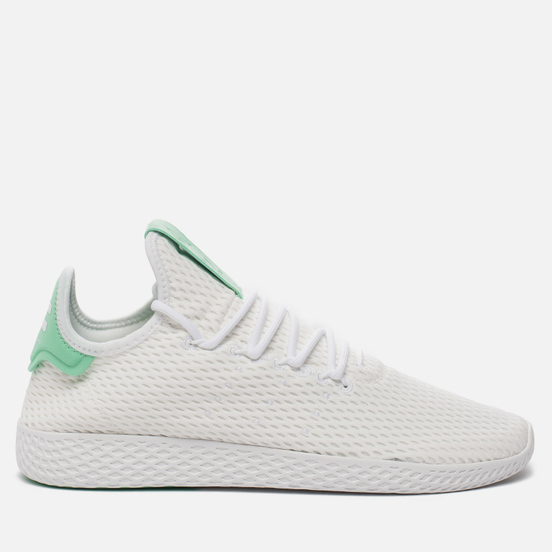 Мужские кроссовки adidas Originals x Pharrell Williams Tennis Hu Running White/Green Glow