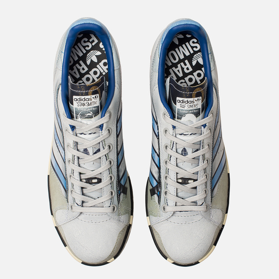 Мужские кроссовки adidas Originals x Raf Simons Micro Stan Silver Metallic/Red/Red