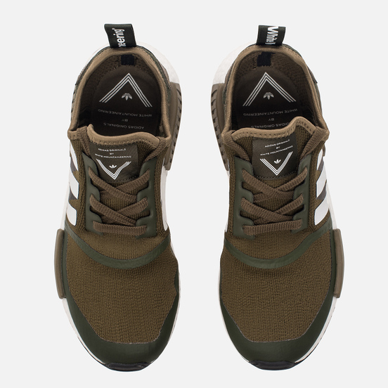 Мужские кроссовки adidas Originals x White Mountaineering NMD R1 Trail Primeknit Trace Olvie/White