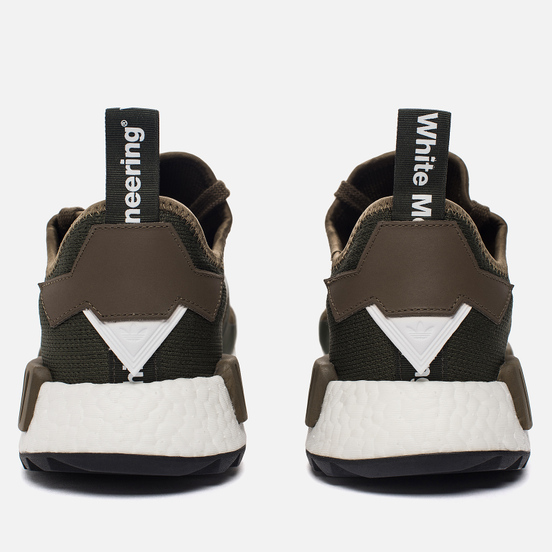 Мужские кроссовки adidas Originals x White Mountaineering NMD R1 Trail Primeknit Trace Olvie/White