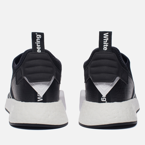 Мужские кроссовки adidas Originals x White Mountaineering NMD R2 Primeknit Core Black/White