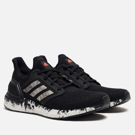 Мужские кроссовки adidas Performance Ultra Boost 20 Core Black/Cloud White/Signal Coral