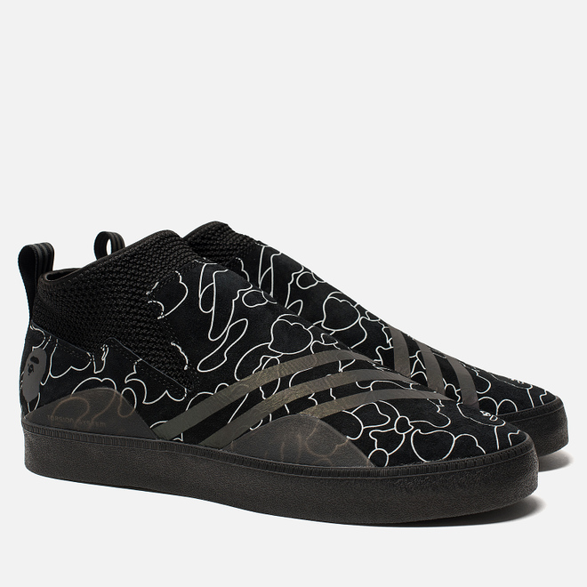 Мужские кроссовки adidas Snowboarding x Bape 3ST.002 Core Black/Black/White
