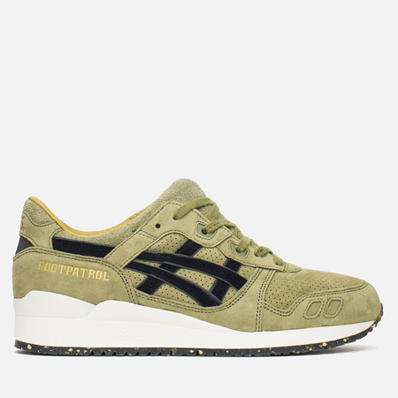 Мужские кроссовки ASICS x Footpatrol Gel-Lyte III Squad Military Green/Black/White