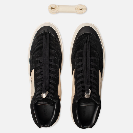 Мужские кроссовки Fear of God Strapless Skate Mid Suede/Canvas Black/Cream Fear Of God Print