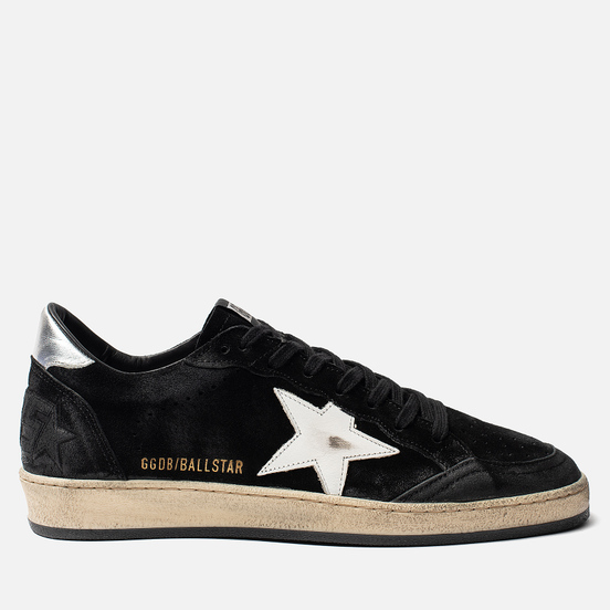 Мужские кроссовки Golden Goose Ball Star Black Silver/White Star
