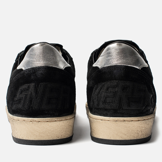 Мужские кроссовки Golden Goose Ball Star Black Silver/White Star