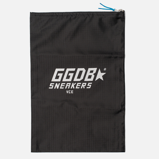 Мужские кроссовки Golden Goose Hi Star Black Leather Lettering