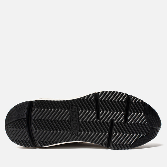 Мужские кроссовки Golden Goose Running Sole Coffee Marked Nabuk/Mirror Star