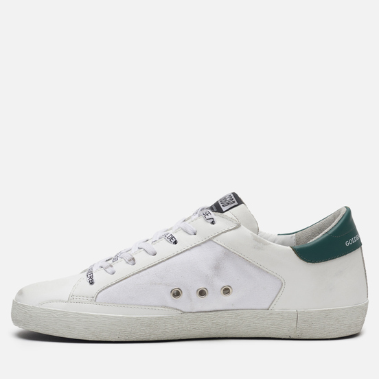 Мужские кроссовки Golden Goose Superstar White Leather/White Canvas/Black Star