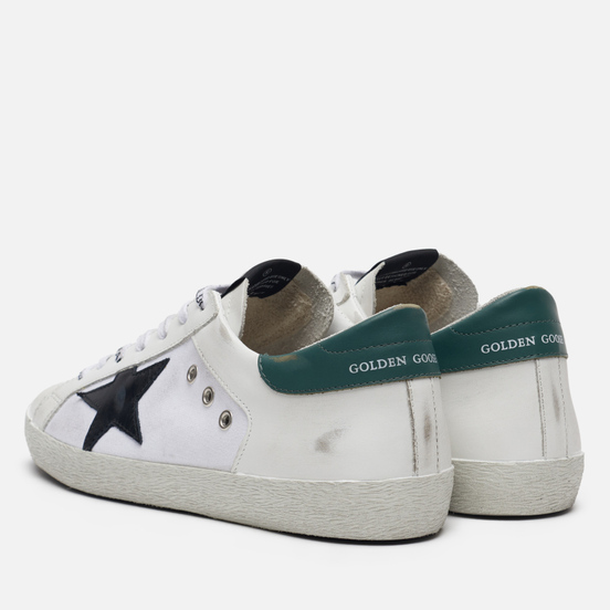 Мужские кроссовки Golden Goose Superstar White Leather/White Canvas/Black Star
