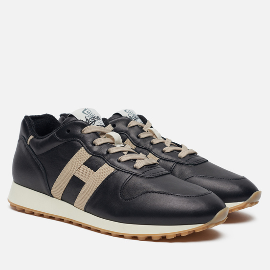 Мужские кроссовки Hogan H383 Leather Black/Natural