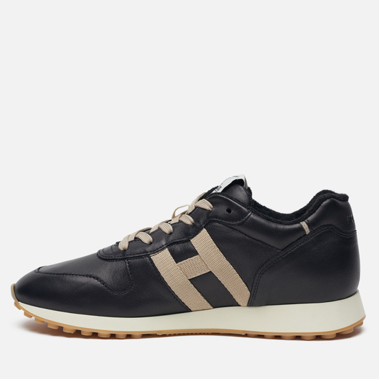 Мужские кроссовки Hogan H383 Leather Black/Natural