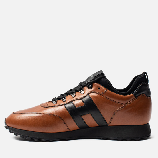 Мужские кроссовки Hogan H383 Leather Brown/Black