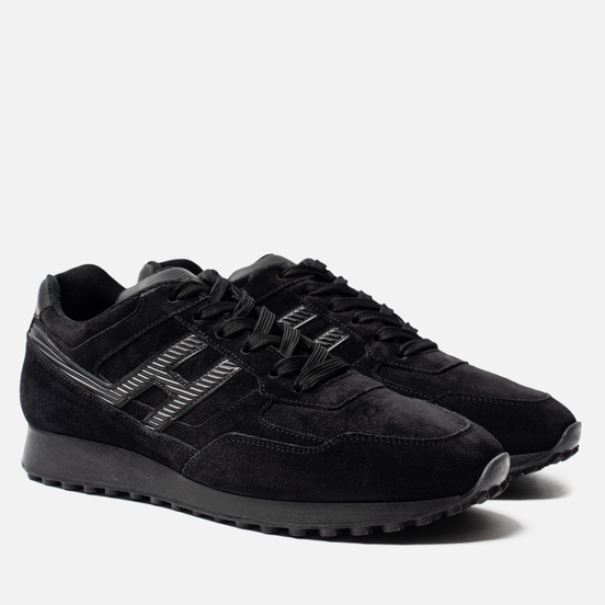 Мужские кроссовки Hogan H383 Suede Black