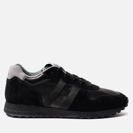 Мужские кроссовки Hogan H383 Track & Field Suede Black/Grey