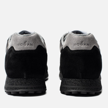 Мужские кроссовки Hogan H383 Track & Field Suede Black/Grey фото- 2