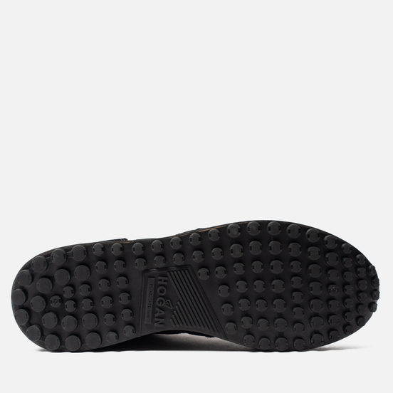 Мужские кроссовки Hogan H383 Track & Field Suede Black/Grey