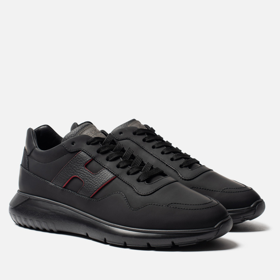 Мужские кроссовки Hogan Interactive 3 Leather Black/Red