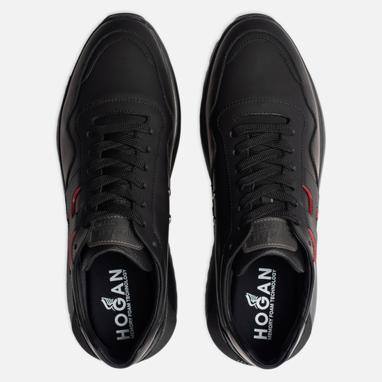 Мужские кроссовки Hogan Interactive 3 Leather Black/Red