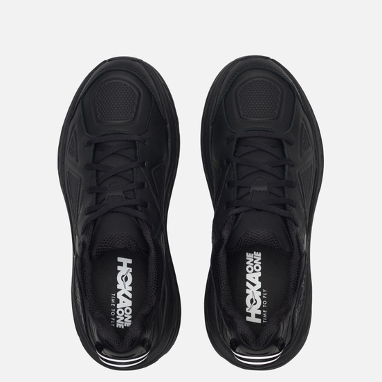 Мужские кроссовки Hoka One One Bondi Leather Black