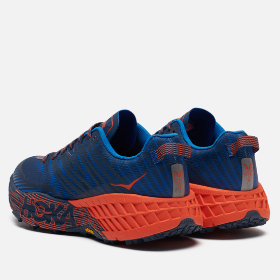 Мужские кроссовки Hoka One One Speedgoat 4 Majolica Blue/Mandarin Red