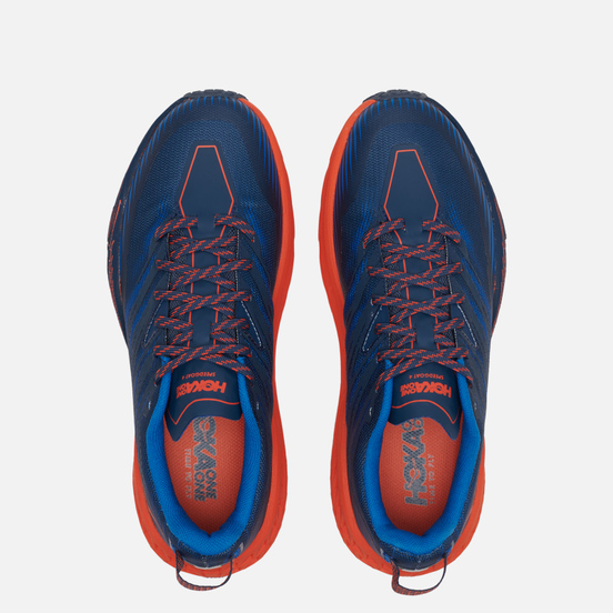 Мужские кроссовки Hoka One One Speedgoat 4 Majolica Blue/Mandarin Red