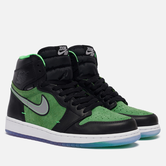 Мужские кроссовки Jordan Air Jordan 1 High Zoom Air Rage Green Black/Black/Tomatillo/Rage Green