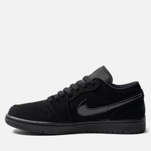 Мужские кроссовки Jordan Air Jordan 1 Low Black/Black/Black фото- 5