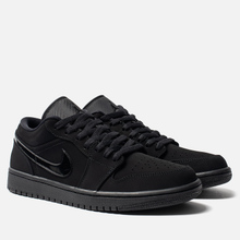 Мужские кроссовки Jordan Air Jordan 1 Low Black/Black/Black фото- 0