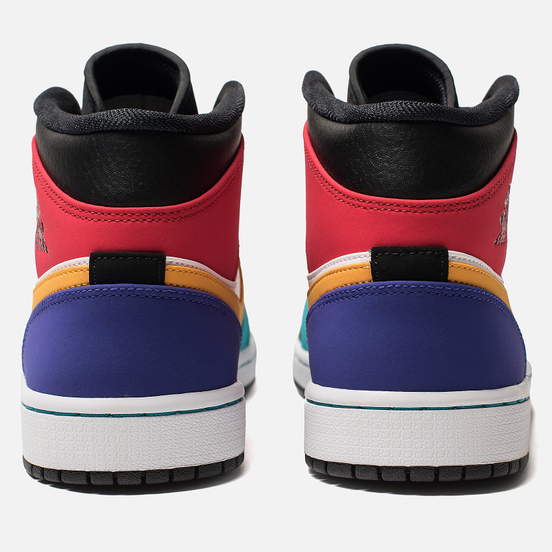 Мужские кроссовки Jordan Air Jordan 1 Mid White/University Red/Black/Turbo Green