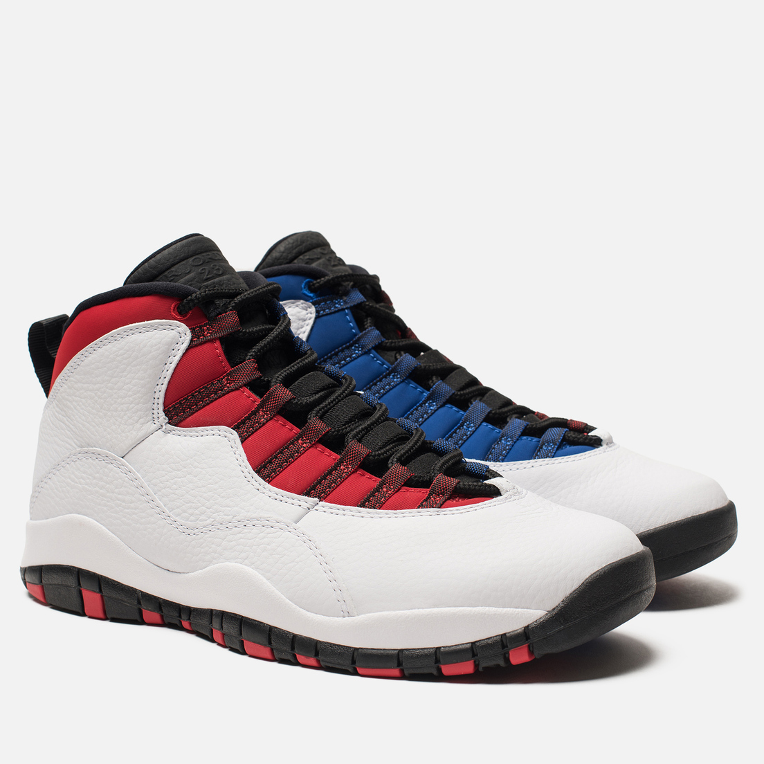 white and red jordan 10