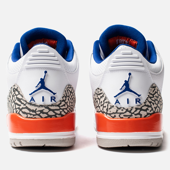 Мужские кроссовки Jordan Air Jordan 3 Retro White/Old Royal/Univ Orange/Tech Grey