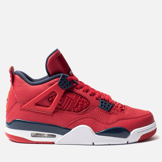 Мужские кроссовки Jordan Air Jordan 4 Retro SE FIBA Gym Red/Obsidian/White/Metallic Gold