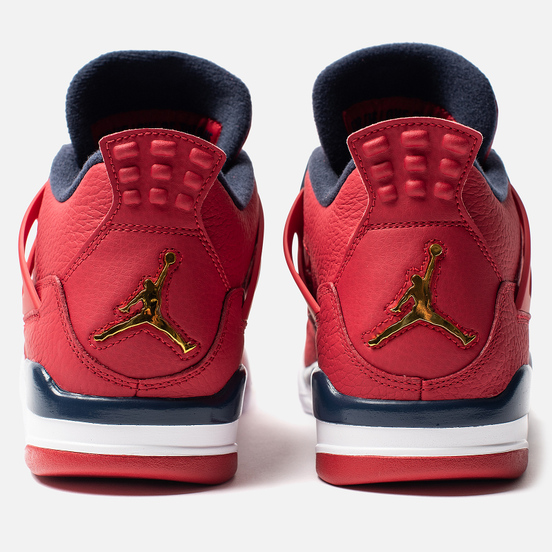 Мужские кроссовки Jordan Air Jordan 4 Retro SE FIBA Gym Red/Obsidian/White/Metallic Gold