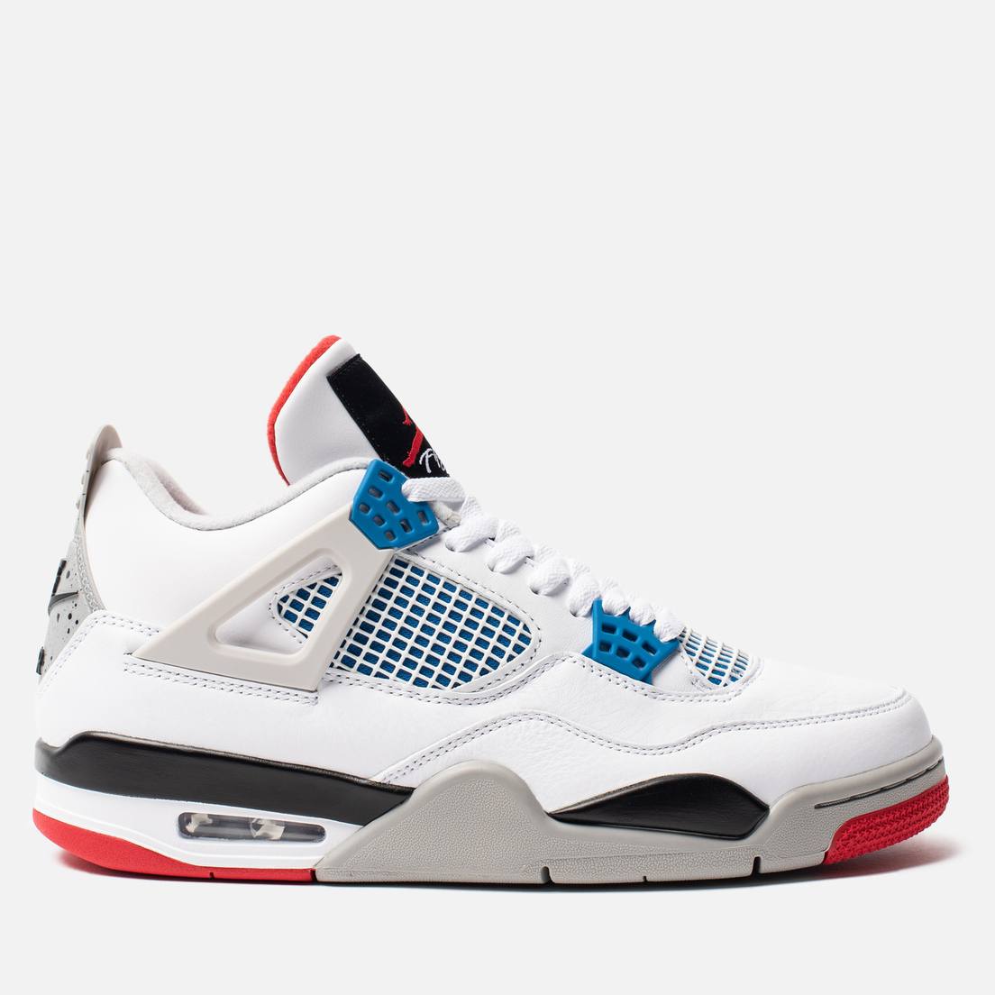 jordan 4 white military blue fire red