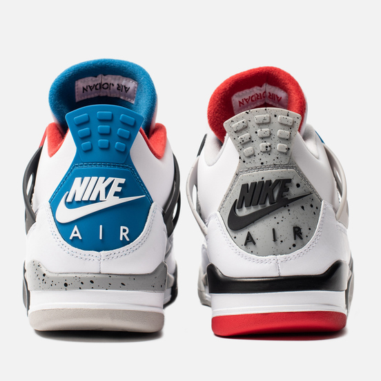 Мужские кроссовки Jordan Air Jordan 4 Retro SE What The White/Military Blue/Fire Red/Tech Grey