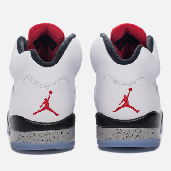 Мужские кроссовки Jordan Air Jordan 5 White/University Red/Black/Metallic Silver