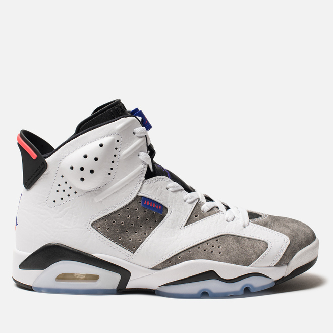 Мужские кроссовки Jordan Air Jordan 6 Retro Leather White/Black/Infrared 23/Dark Concord