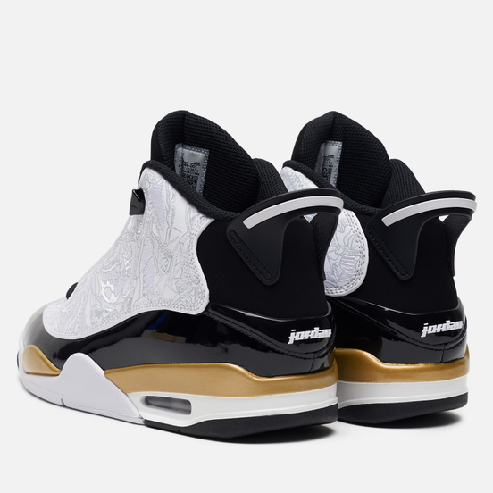 Мужские кроссовки Jordan Air Jordan Dub Zero Black/White/Metallic Gold