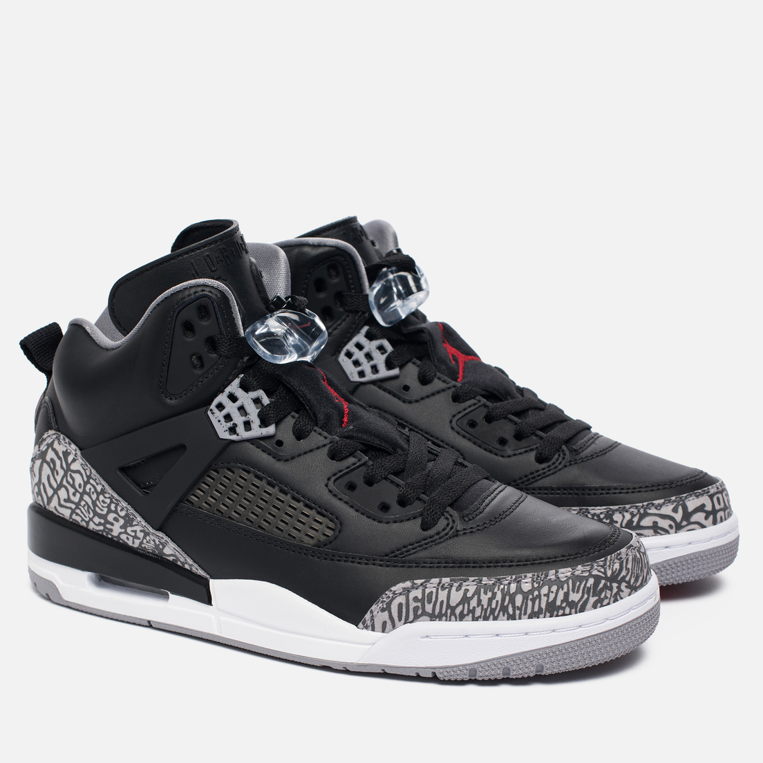 jordan spizike black and grey