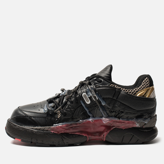 Мужские кроссовки Maison Margiela Fusion Low Top Black/Gold/Red