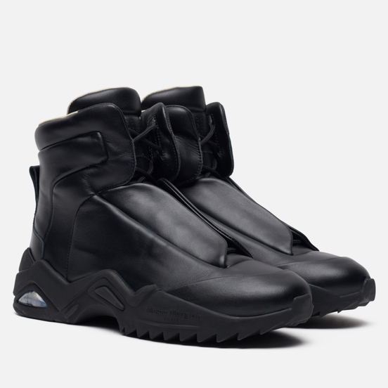 Мужские кроссовки Maison Margiela Future II Leather Top High Black/Black