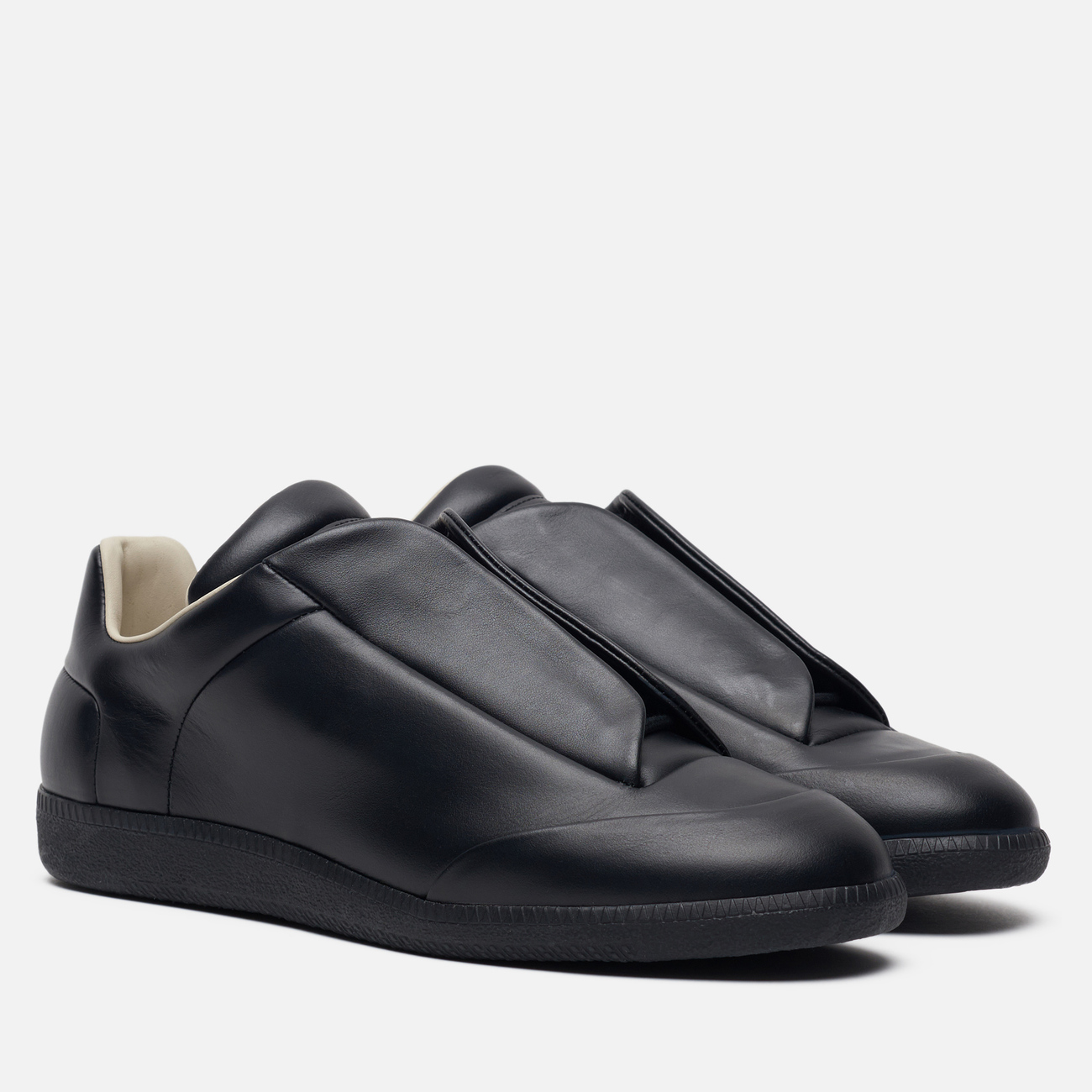 Мужские кроссовки Maison Margiela Future Leather Top Low Black/Black
