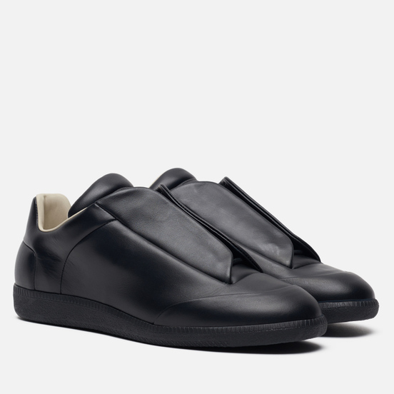 Мужские кроссовки Maison Margiela Future Leather Top Low Black/Black