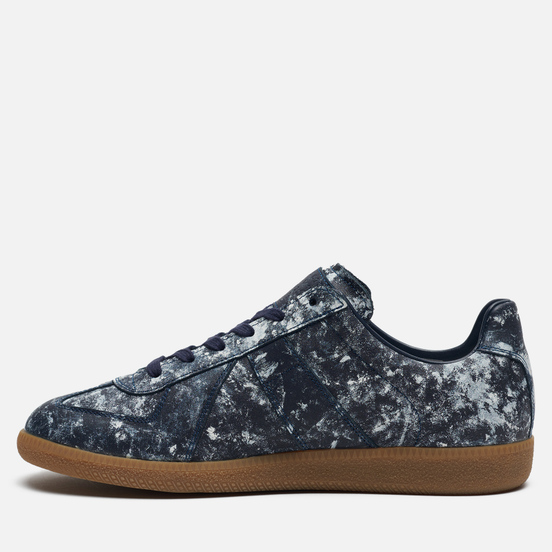 Мужские кроссовки Maison Margiela Replica Low Hand Painted Navy/Painter