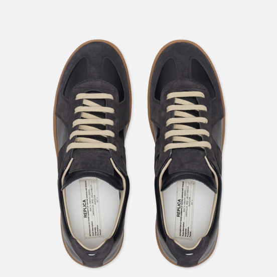 Мужские кроссовки Maison Margiela Replica Low Top Carry Over Black/Grey