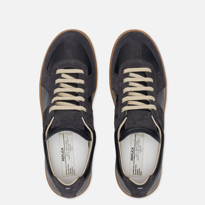 Мужские кроссовки Maison Margiela, цвет чёрный, размер 45 S57WS0236-P1895-900 Replica Low Top Carry Over - фото 2