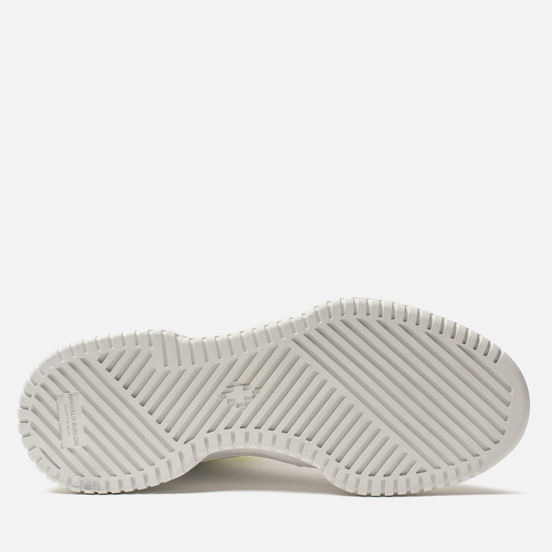 Мужские кроссовки Marcelo Burlon County Nis High White/Fluo Yellow