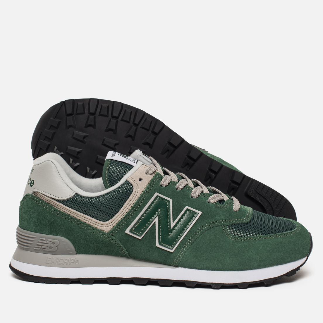 new balance 574 forest green